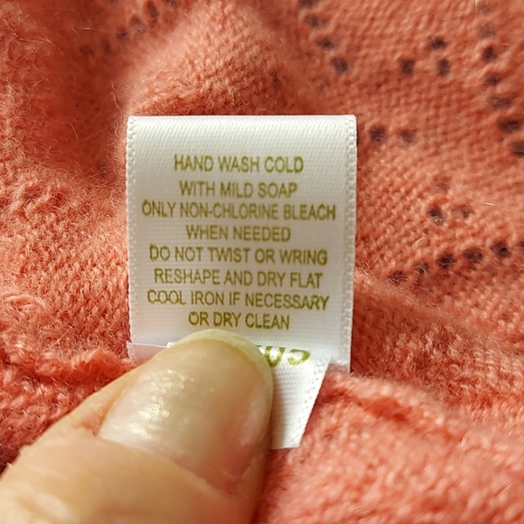 Garnet Hill lacey cashmere cardigan - Picture 11 of 15